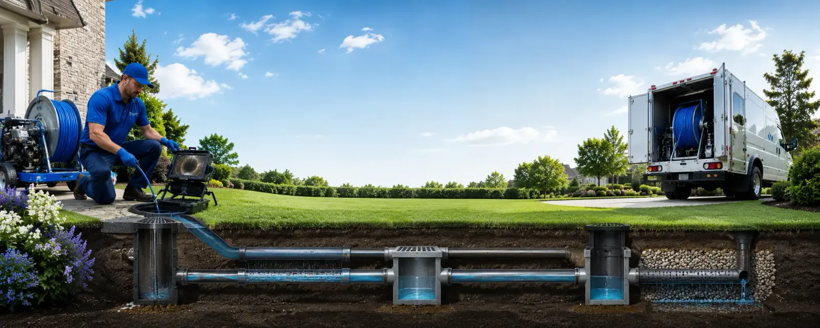 Outdoor drain cleaning information for Saint Louisville, OH